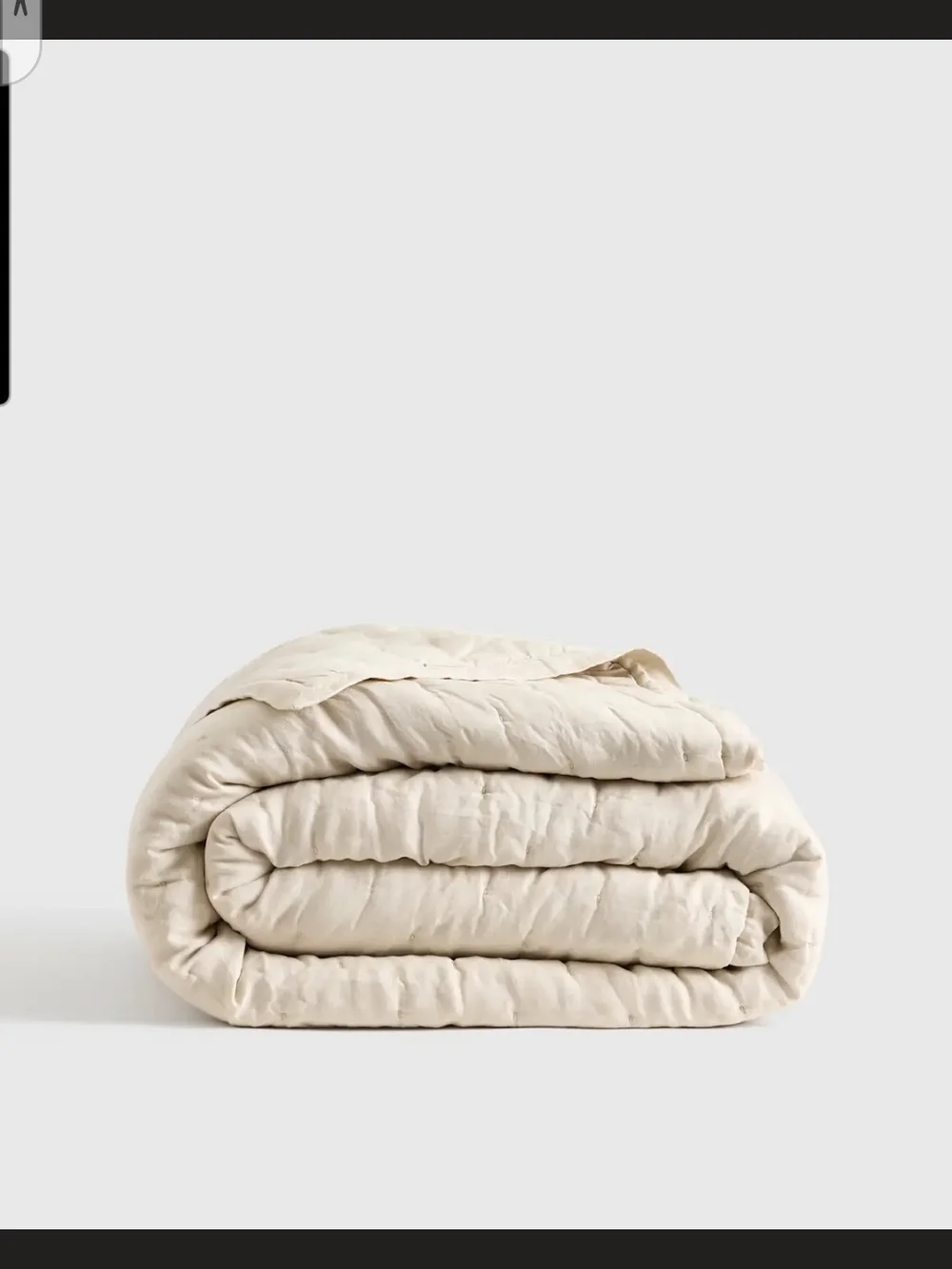 Quince European Linen Dream Quilt King Size In Sand